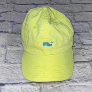 Vineyard Vines Yellow Cap with Blue Logo